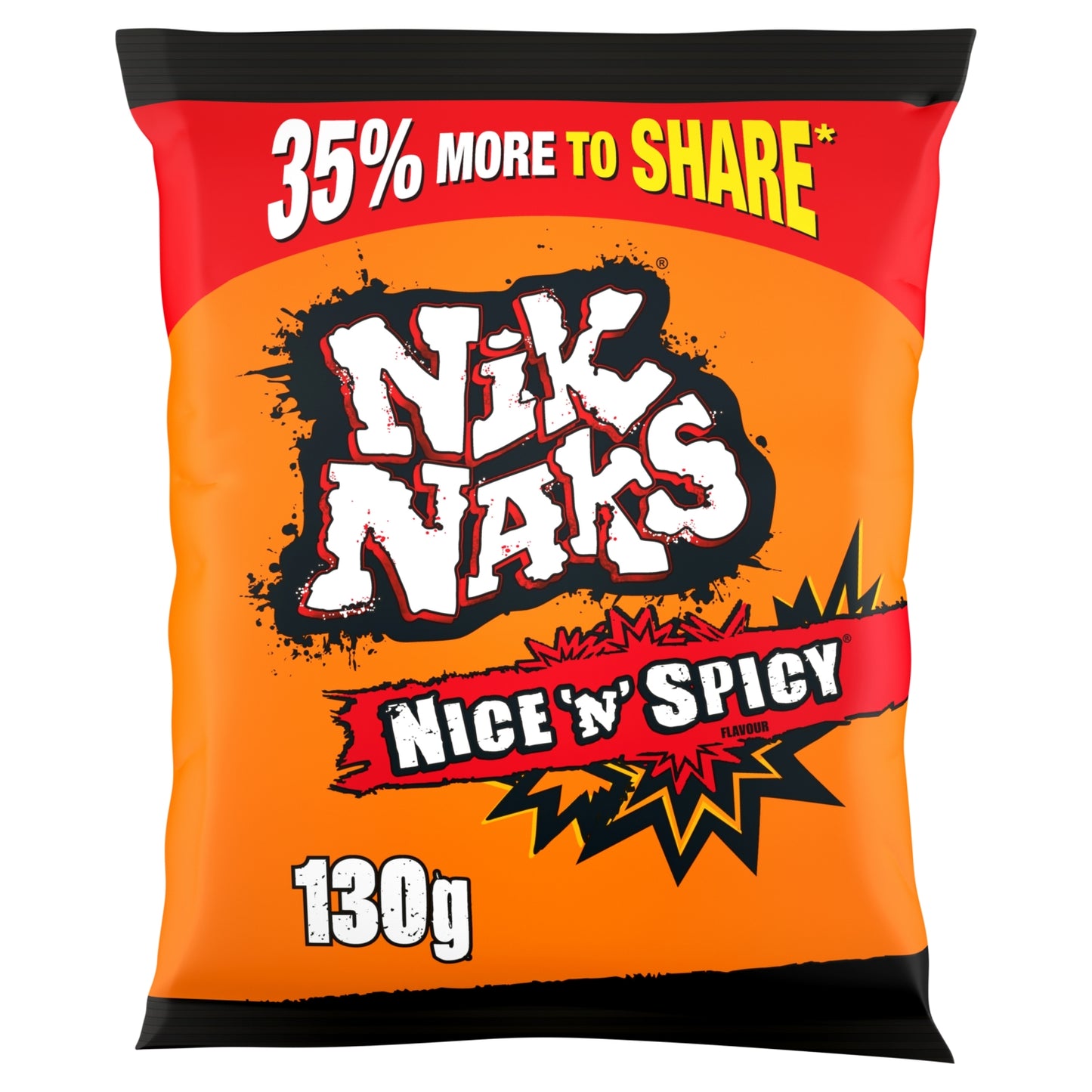 Nik Naks Nice 'N' Spicy Sharing Crisps 130g
