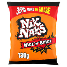 Nik Naks Nice 'N' Spicy Sharing Crisps 130g