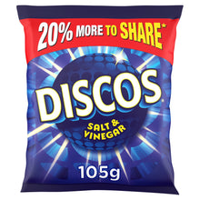 Discos Salt & Vinegar Sharing Crisps 105g