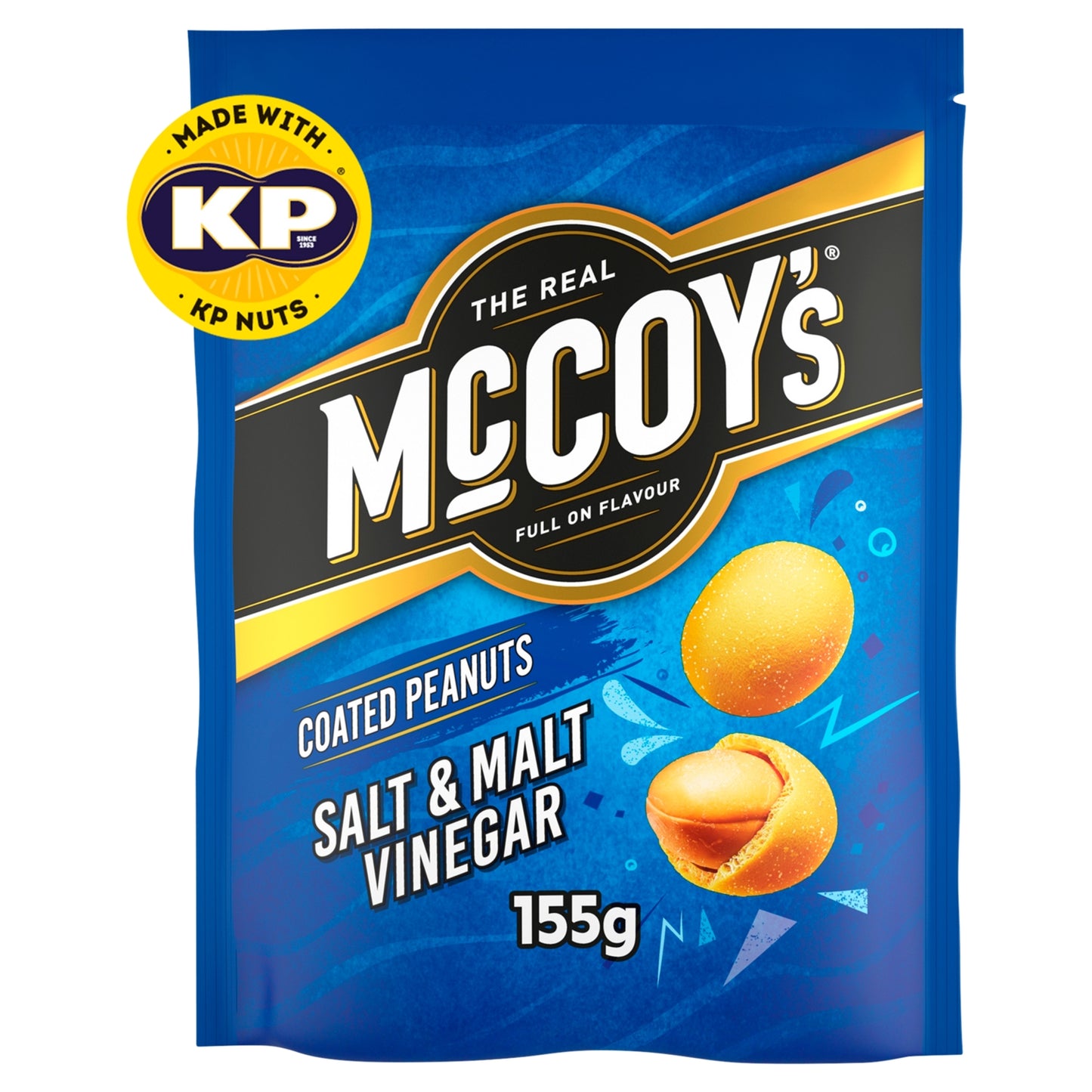 Mccoy's McCoy's Coated Peanuts Salt & Malt Vinegar 155g