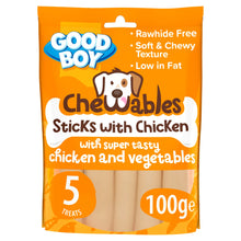 Good Boy Chewables Chicken Sticks Rawhide Free Dog Treats 5 pack 100g
