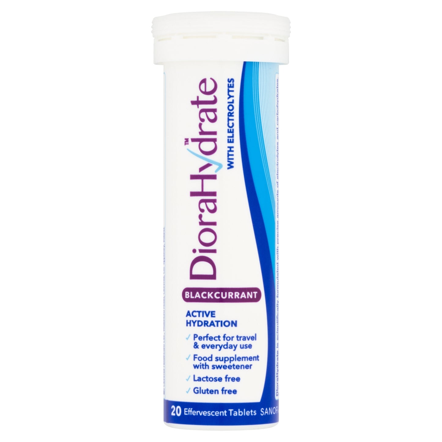 Diorahydrate DioraHydrate 20 Blackcurrant Effervescent Tablets