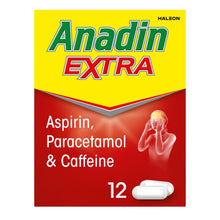 Anadin Extra Aspirin, Paracetamol, & Caffeine Caplets, 12s