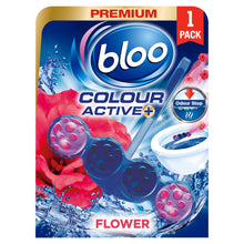 Bloo Colour Active+ Fresh Flowers Toilet Rim Block 50g
