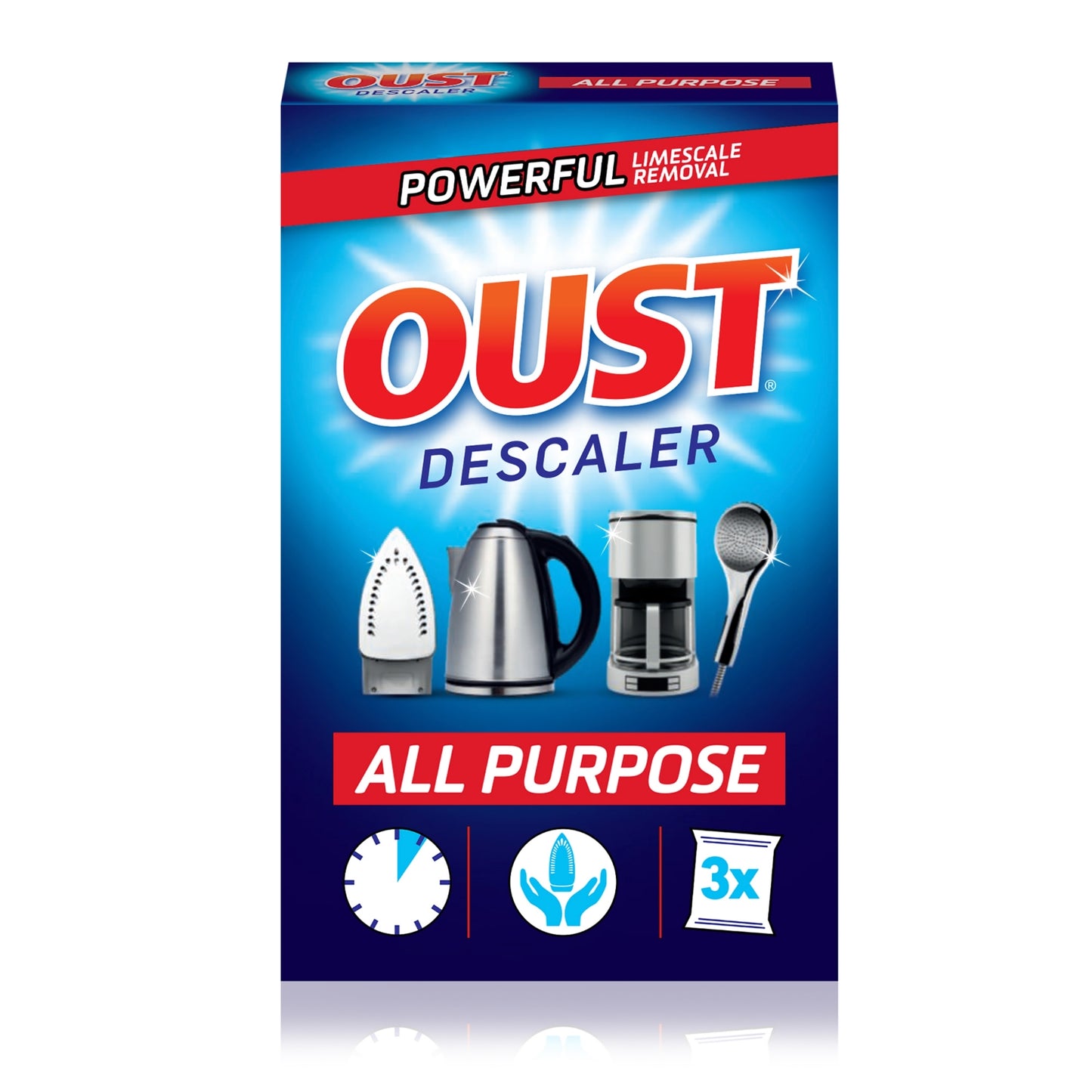 Oust All Purpose Descaler 3 x 25ml Sachets