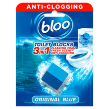 Bloo 3in1 Anti-Clogging Toilet Block Original Blue 50g