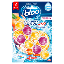 Bloo Power Active Fruitopia Toilet Rim Block 2 x 50g