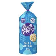 Snack a Jacks Jumbo Salt & Vinegar Rice Cakes Sharing Crisps 117g