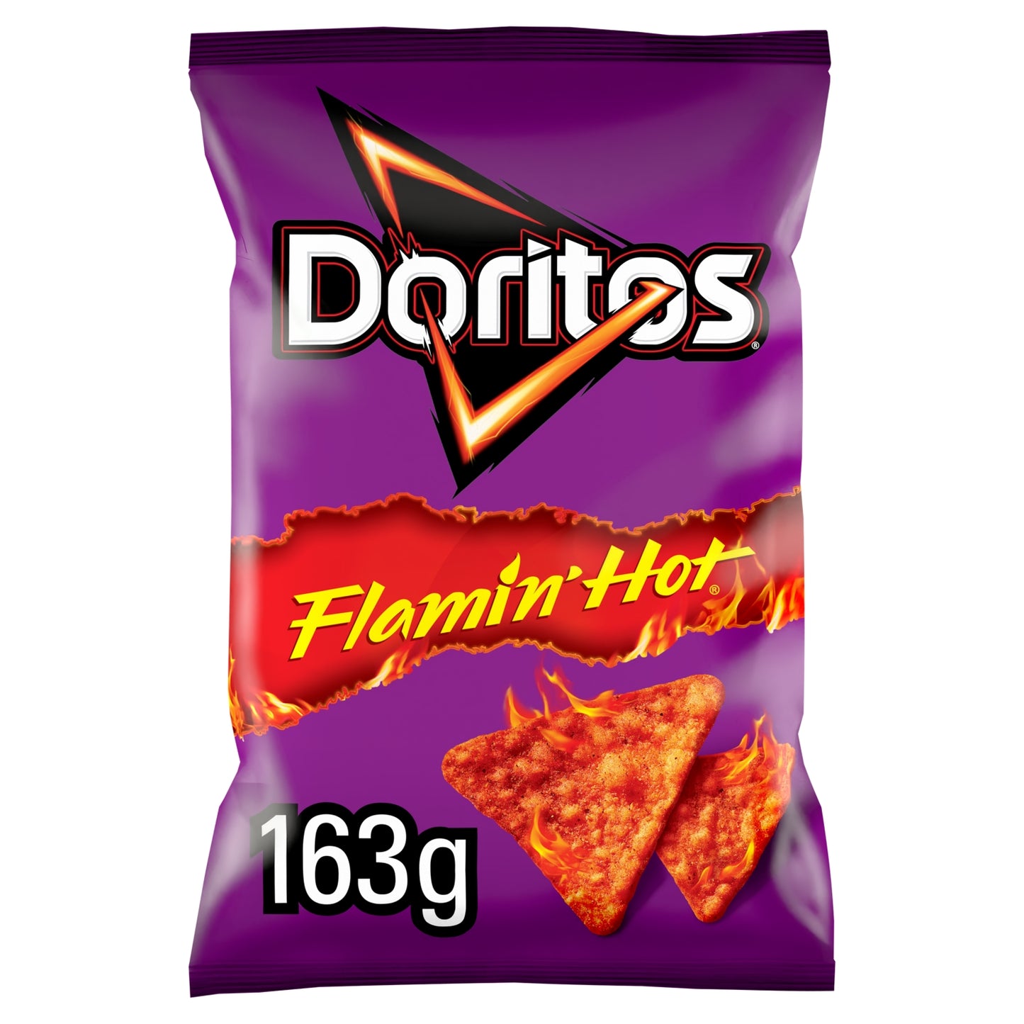 Doritos Flamin' Hot Sharing Bag Crisps 163g