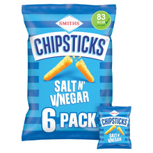 Smiths Chipsticks Salt & Vinegar Multipack Crisps 6 x 17g