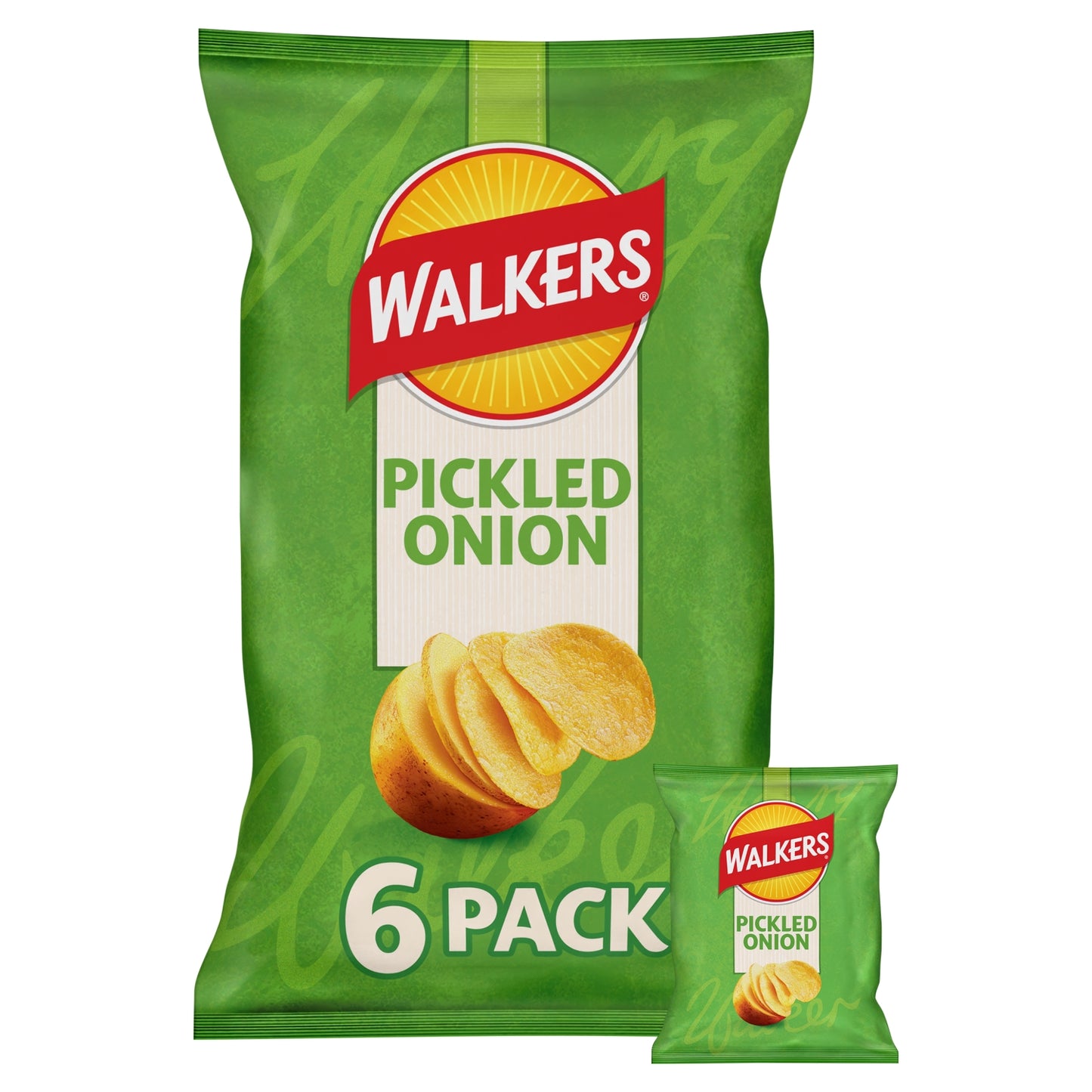 Walkers Crisps Picked Onion, 6x25g