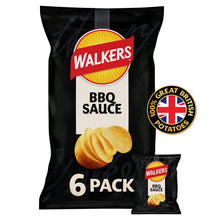 Walkers BBQ Sauce Multipack Crisps 6x25g