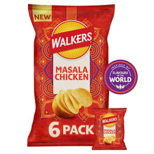 Walkers Masala Chicken Multipack Crisps 6x25g