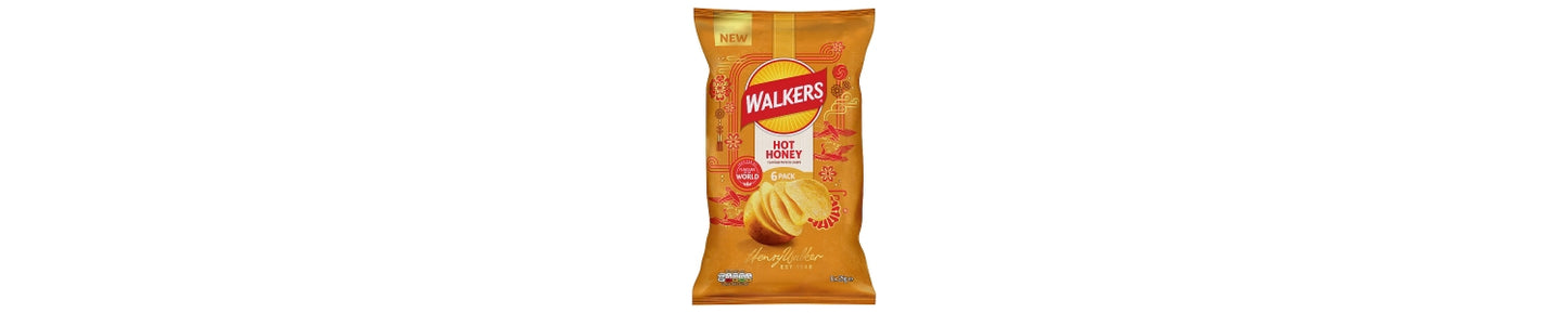 Walkers Snacks Hot Honey Multipack Crisps 6 x 25g