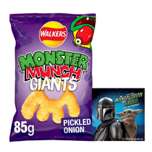 Walkers Monster Munch Giants Pickled Onion Sharing Snacks Crisps 85g