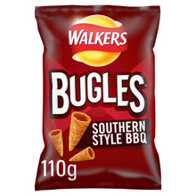 Walkers Bugles Snacks Southern Style BBQ Sharing Crisps 110g