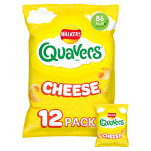Walkers Quavers Cheese Multipack Snacks Crisps 12x16g