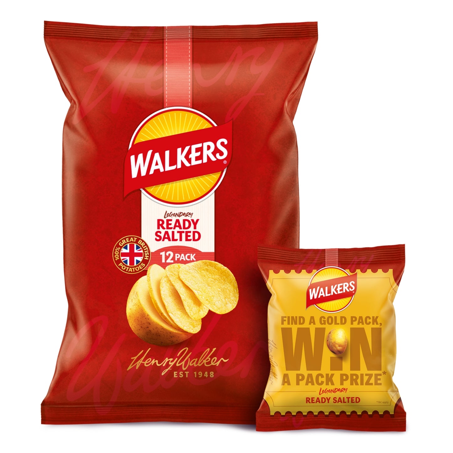 Walkers Ready Salted Multipack Crisps 12x25g
