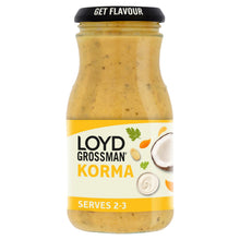 Loyd Grossman Indian Korma Curry Cooking Sauce 350g