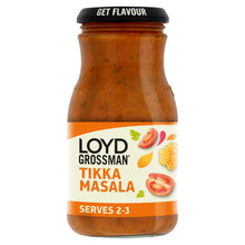 Loyd Grossman Indian Tikka Masala Curry Medium Spice Cooking Sauce Jar 350g