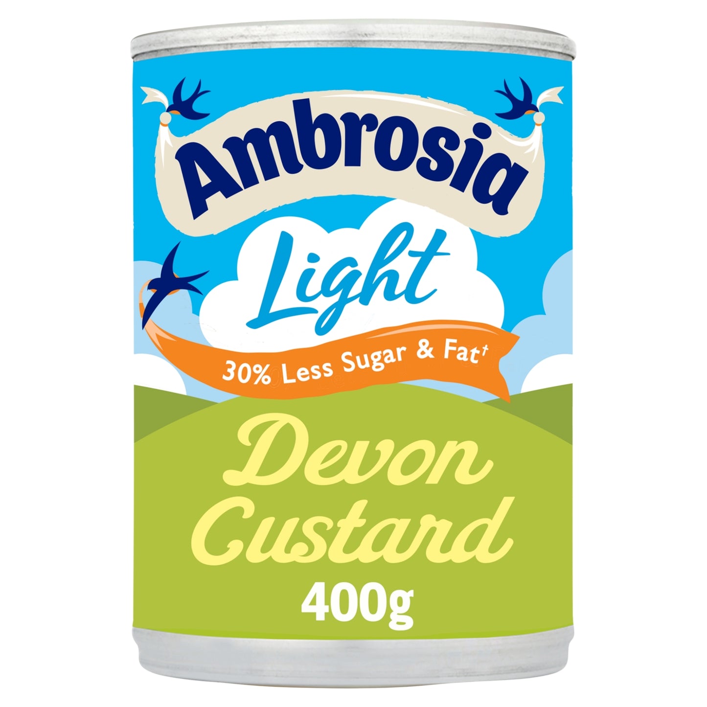 Ambrosia Light Low Fat & Reduced Sugar Custard Dessert Can 400g
