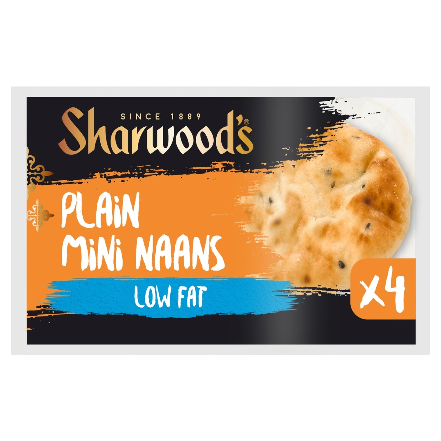 Sharwood's 4 Plain Mini Naans