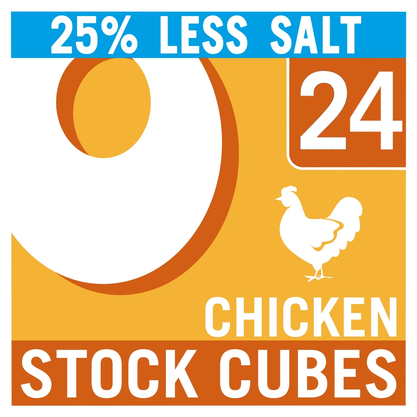 Oxo Oxo 24 Reduced Salt Chicken Stock Cubes 142g