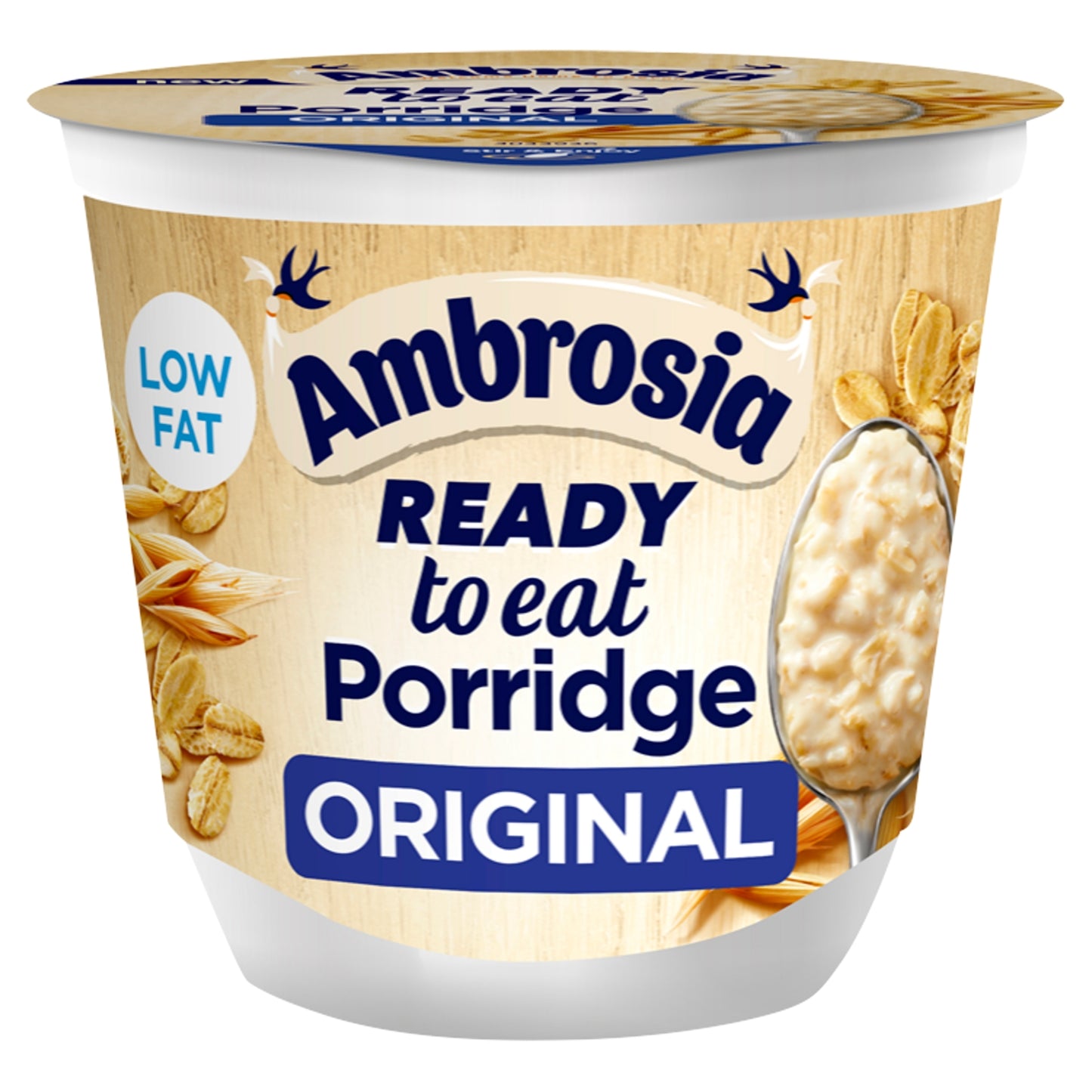 Ambrosia Ready to Eat Porridge Oat Cereal Pot Original 210g