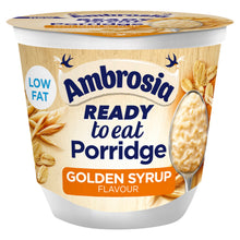Ambrosia Ready to Eat Porridge Oat Cereal Pot Golden Syrup 210g