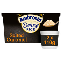 Ambrosia Deluxe Salted Caramel Rice Pudding Dessert Snack Pots 2 x 110g