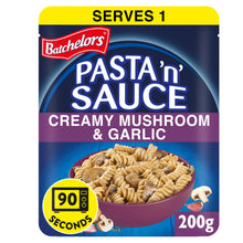 Batchelor's Batchelors Pasta 'n' Sauce Microwave Ready Meal Pasta with Mushroom and Garlic 200g