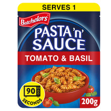 Batchelors Pasta 'n' Sauce Microwave Ready Meal Pasta with Tomato and Basil Sauce 200g