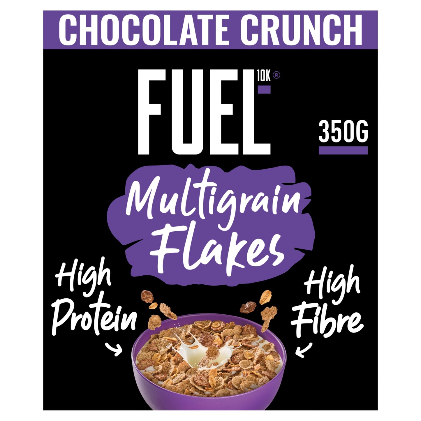 Fuel Chocolate Multigrain Flakes High Protein Breakfast Cereal 350g
