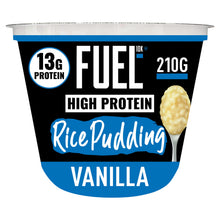 FUEL10K Vanilla Flavour High Protein Rice Pudding Dessert Snack Pot 210g