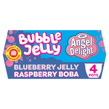 Angel Delight Bubble Jelly Blueberry Jelly and Raspberry Boba Bubble Dessert Snack Pot x4
