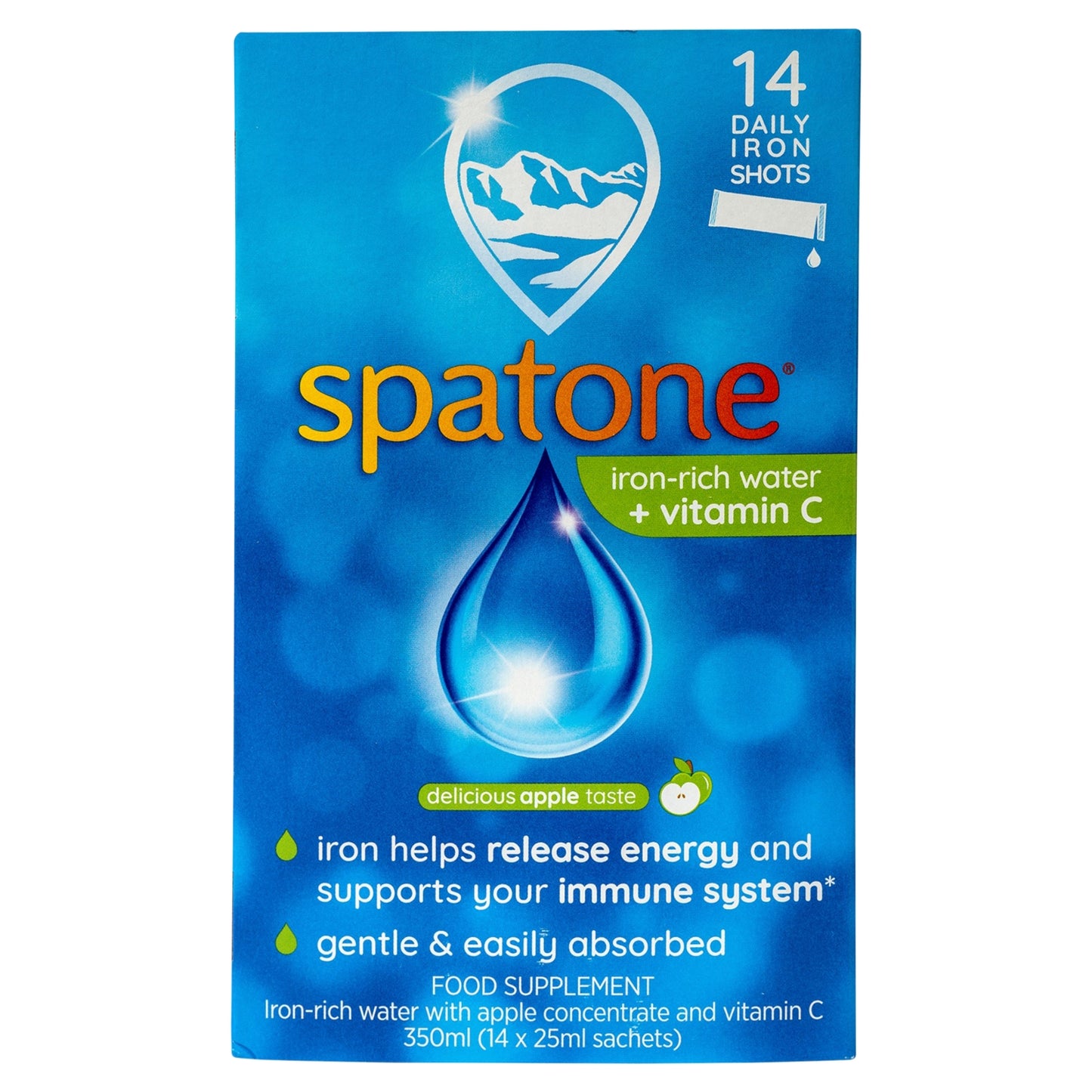 Spatone Iron Shots Food Supplement 14 x 25ml (350ml)