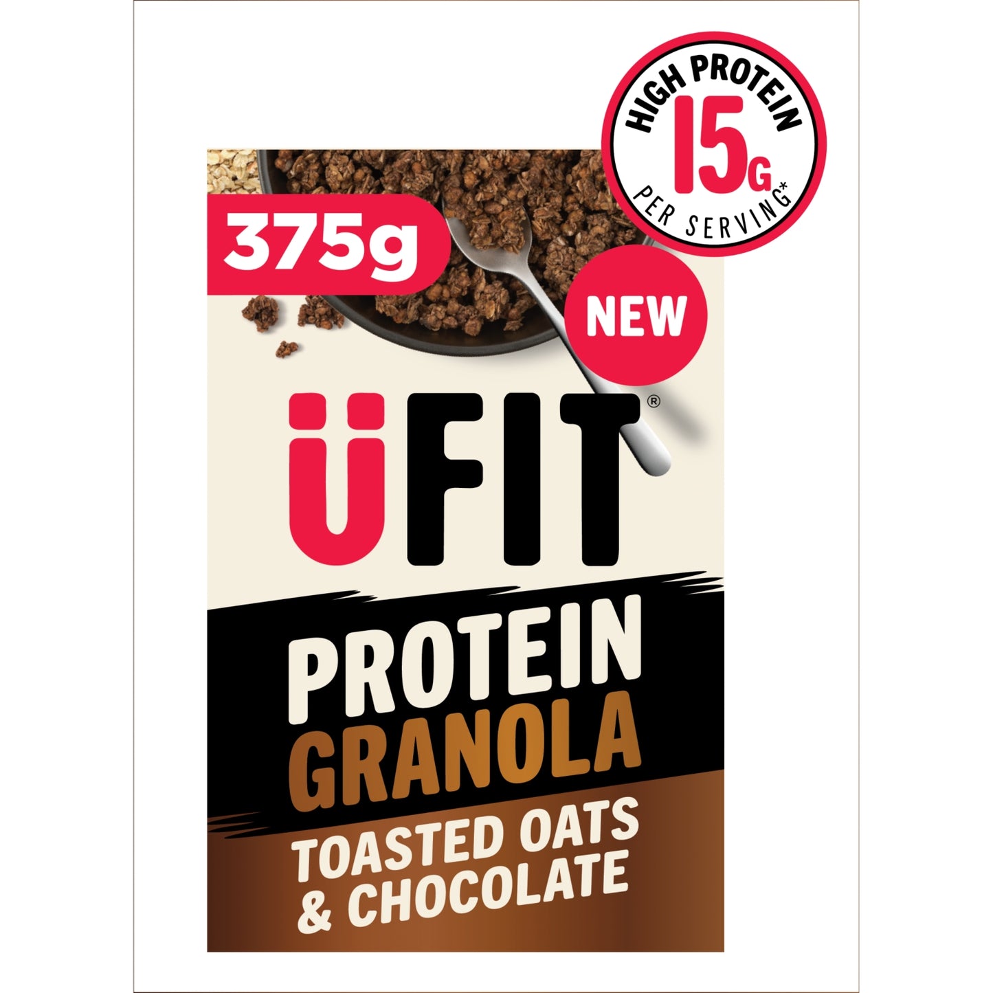 UFIT Protein Granola Toasted Oats & Chocolate Cereal 375g