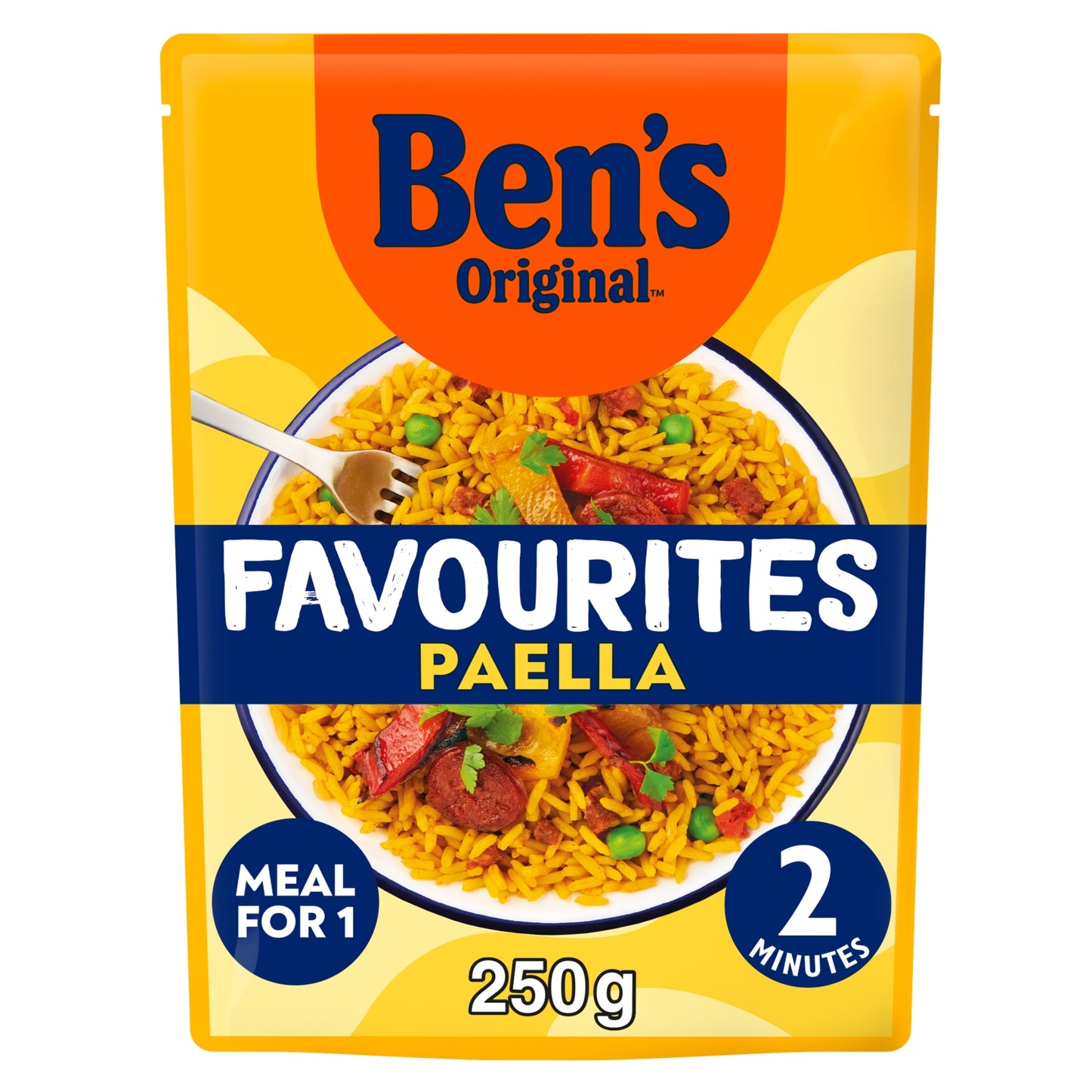 Ben's Original Bens Original Favourites Paella Chorizo and Vegetable Microwave Rice Instant Meal 250g
