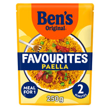 Ben's Original Bens Original Favourites Paella Chorizo and Vegetable Microwave Rice Instant Meal 250g