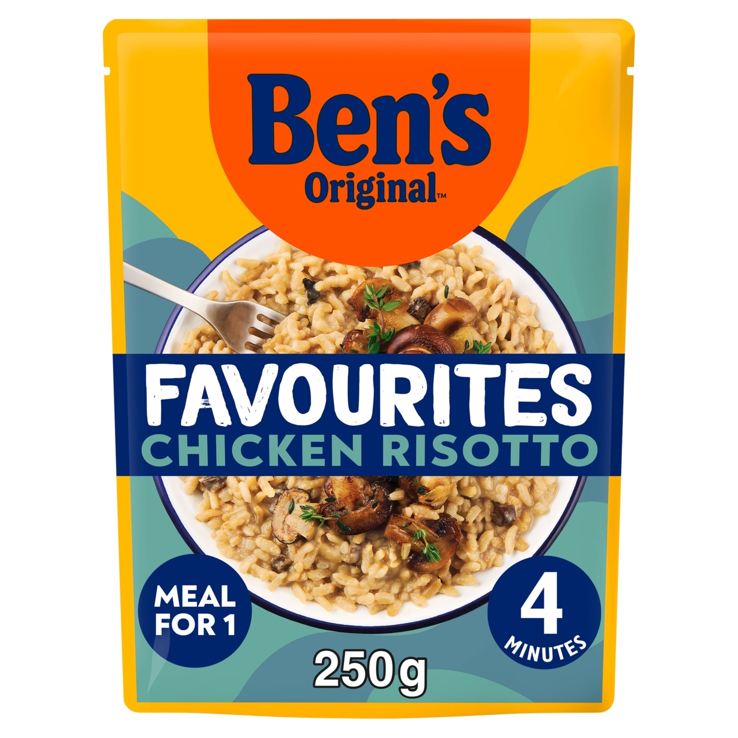 Ben's Original Bens Original Favourites Risotto Chicken and Mushroom Microwave Rice Instant Meal 250g