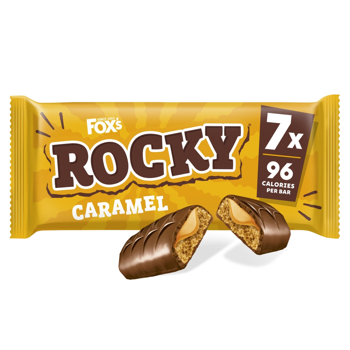 Fox's Biscuits Rocky Caramel Biscuit Bars 7 Bars Multipack 136.5