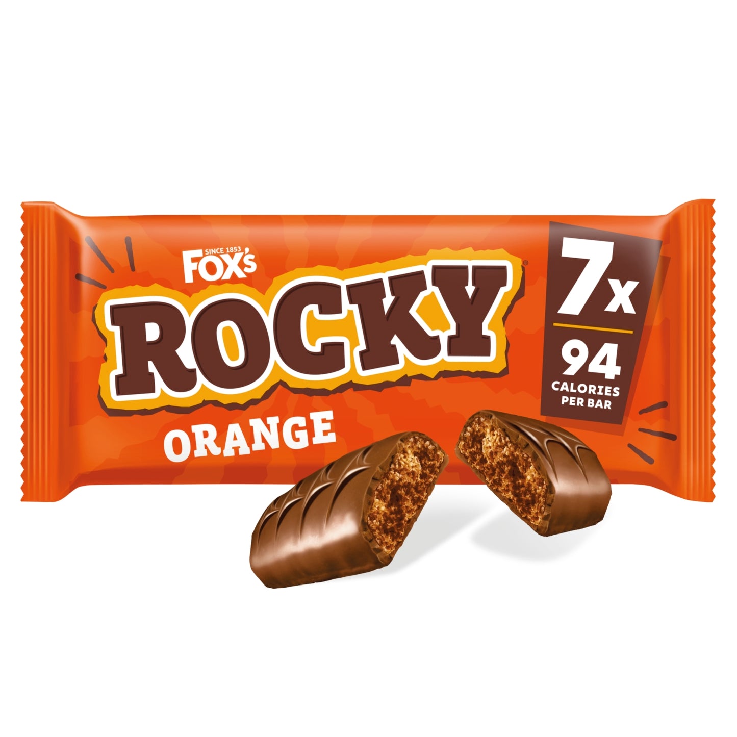 Fox's Biscuits Rocky Orange Biscuit Bars 7 Bars Multipack 138g