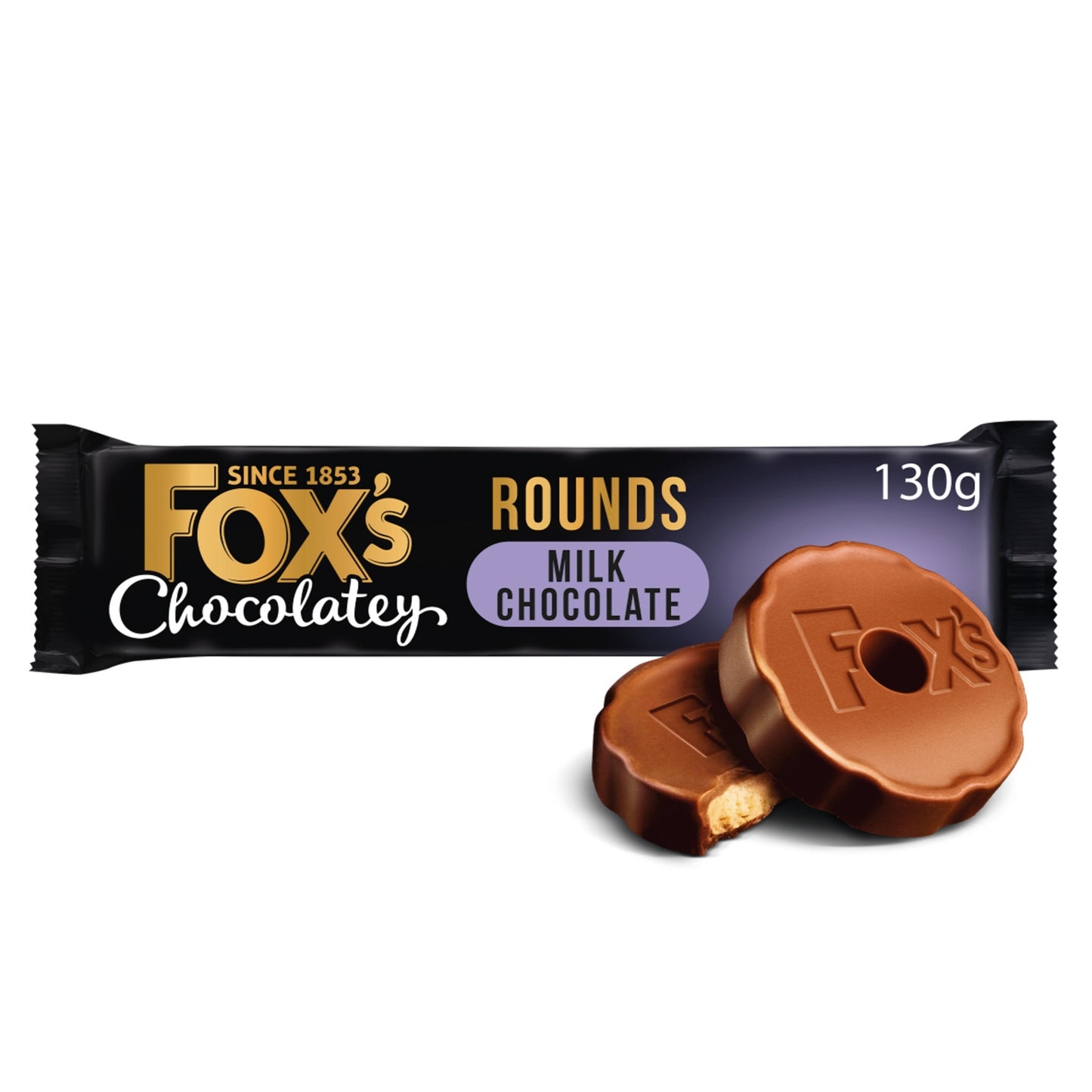 Fox's Chocolatey Biscuits Milk Chocolate Rounds 130g