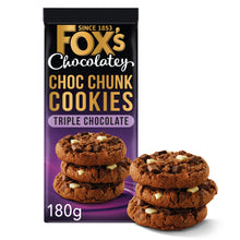 Fox's Chocolatey Biscuits Triple Chocolate Cookies 180g