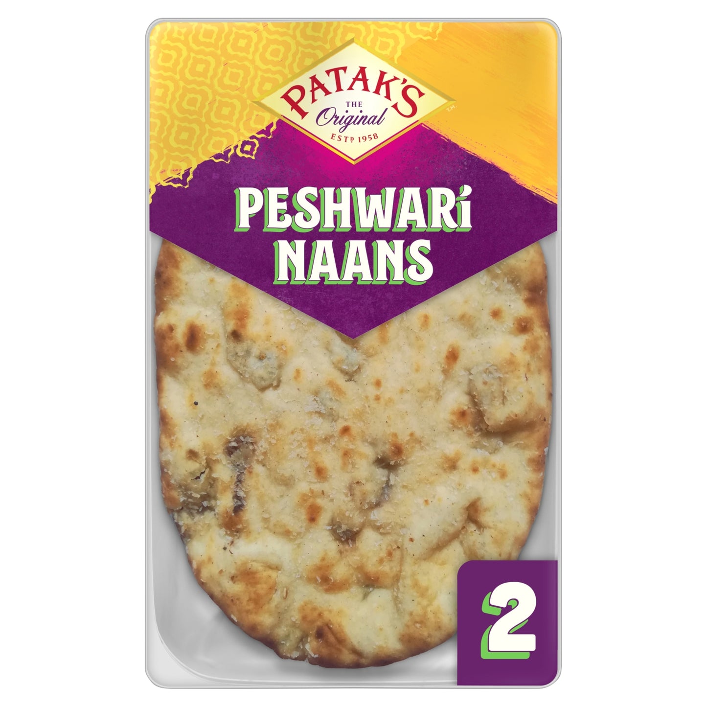 Patak's Peshwari Naan Breads x 2