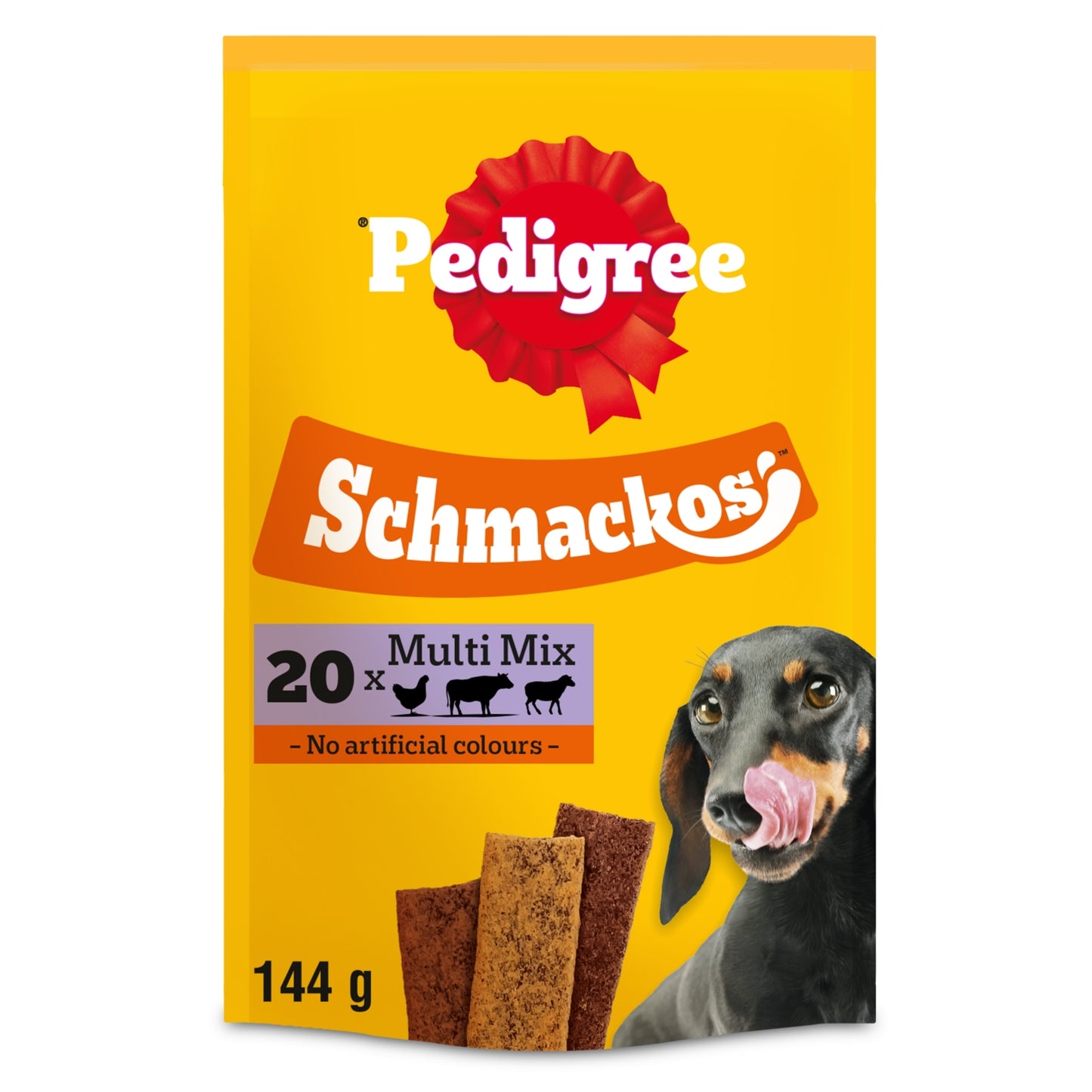Pedigree PEDIGREE SCHMACKOS Multi Mix Dog Treats Beef Poultry Lamb 20 Strips