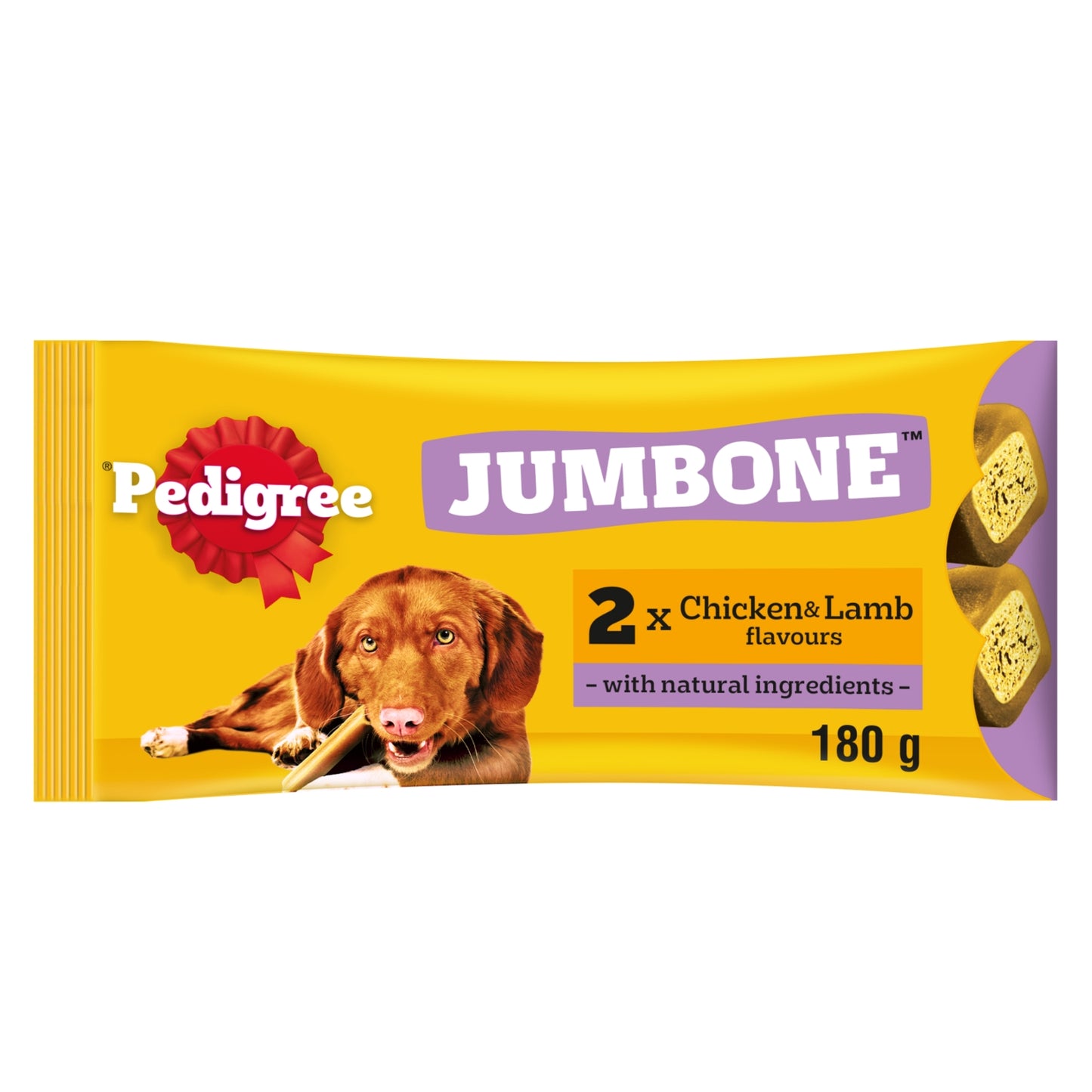 Pedigree JUMBONE Medium Dog Treats Chicken and Lamb 2 Chews