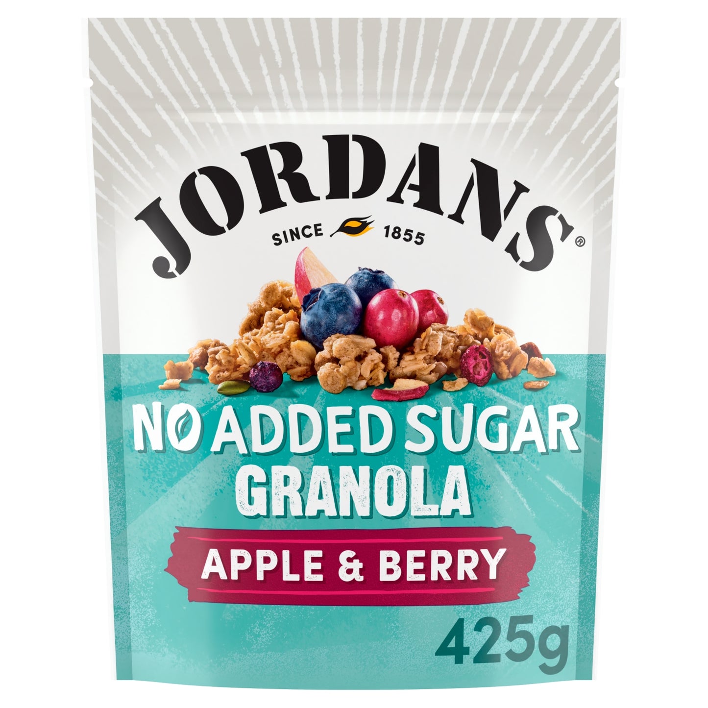 Jordans No Added Sugar Apple & Berry Granola Breakfast Cereal 425g