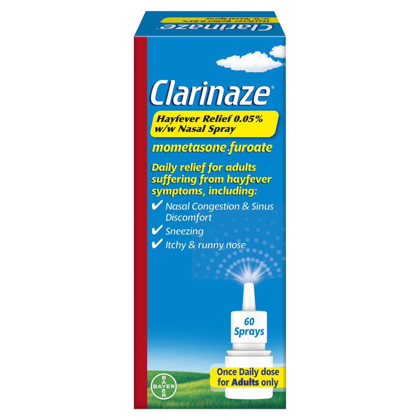 Clarinaze Hayfever Relief 0.05% w/w 60 Nasal Spray 10g