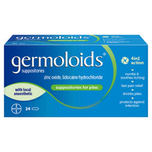 Germoloids Triple Action Haemorrhoids (Piles) Suppositories 24